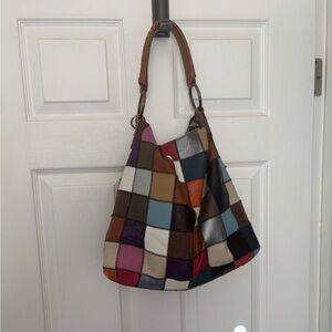 Stella & Max Colorful Patchwork Hobo Bag